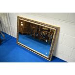 A vintage gilt frame wall mirror, approx. 106 x 75cm