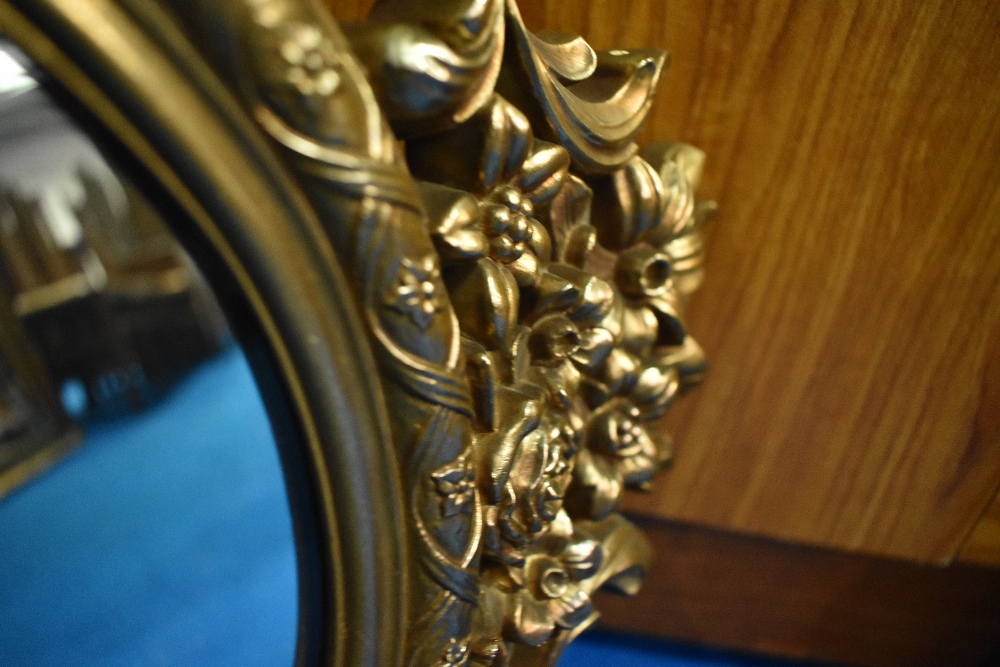 Two vintage mirrors, gilt and brass - Image 5 of 7