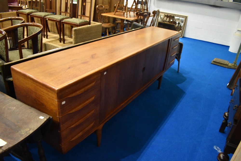 A beautiful 1960s teak sideboard by designer Johannes Andersen (Uldem Modelfabrik), dimensions - Image 3 of 8