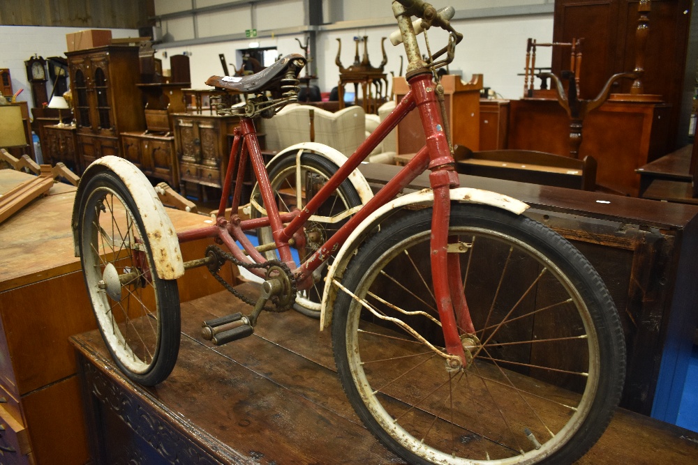 A vintage childrens trike