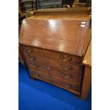 A 19th Century golden oak bureau, approx. Dimensions W95, D50, H108cm