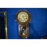 A Victorian station style wall clock (af)