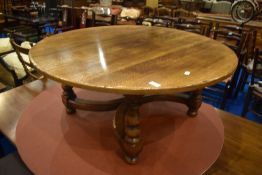 A Titchmarsh and Goodwin circular coffee table, diameter approx. 100cm