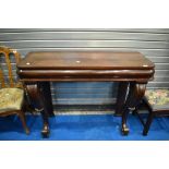 A 19th Century mahogany console table , approx. dimensions W123 D50 H92cm