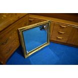 A gilt frame wall mirror, approx. 75 x 66cm