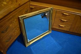 A gilt frame wall mirror, approx. 75 x 66cm