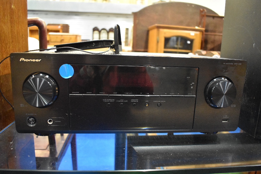 A Pioneer AV receiver and selection of speakers - Image 3 of 5