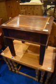 A reproduction mahogany coffee table , small proportions approx 47 x 39 (height 45cm)