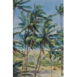 20th Century Continental School, watercolour, 'The Incoming Tide, Manzarilla, Trinidad', A Caribbean