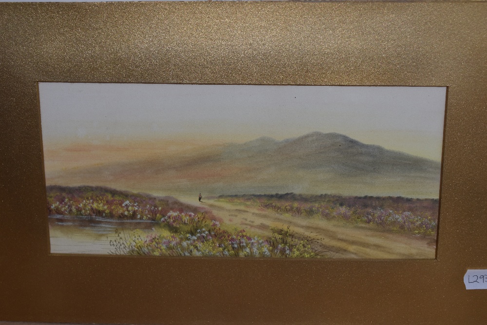 19th/20th Century, watercolour and gouache on paper, Two colourful landscape studies depicting - Image 3 of 4