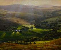 *Lake District Interest - Alan R. Thompson (20th Century, British), oil on board, 'From Gowbarrow,