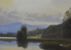 *Lake District Interest - Robert Ritchie (b.1936, British), oil painting, 'Rydal', a delicate