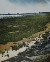 *Local Interest - After Helen Hanson (20th Century, British), coloured etching, 'Sea Lavender',