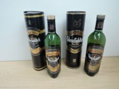 Two bottles of Glenfiddich Scotch Whisky, Pure Malt 40% vol, 75cl, Special Reserve Single Malt, $