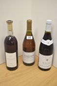 Three bottles of mixed Wine, Canyon Springs 1996 Barbera Rose, 11% vol 75cl, Maurice Chenu Macon