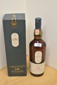 A bottle of 1990's Lagavulin 16 Year Old Single Islay Malt Scotch Whisky, White Horse Distillers,
