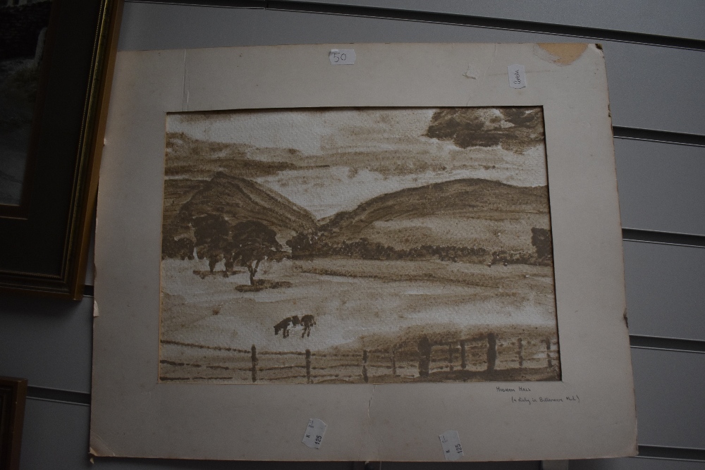 *Local Interest - Artist Unknown (20th Century), a study in 'Buttermere Mud', Higham Hall ( - Image 3 of 3