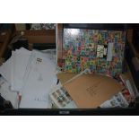 BOX OF COVERS + ODD COLLECTIONS, GB AND WORLD Box with hundreds and hundreds of covers mix of