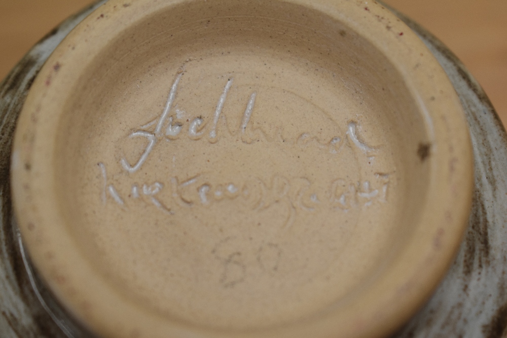 A Maidstone studio pottery bowl and another studio pottery beaker, indistinctly signed - Image 2 of 2