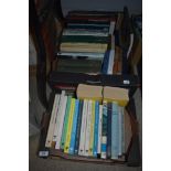 An assortment of books, of mixed interest including bird watching and British travel.