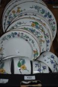 A quantity of decorative Indonesian 'Woodhill' floral patterned dinner and teawares.