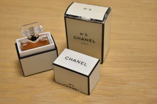 A boxed bottle of c.1950s Chanel No.5 perfume, 7ml