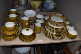 An assorted collection of mid-20th Century Langley glazed tableware