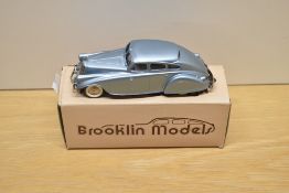 A Brooklin Models 1:43 scale die-cast, No 1 1933 Pierce Arrow Silver Arrow, light blue, in