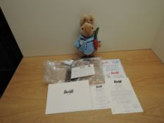 A modern Steiff 690051 Limited Edition Peter Rabbit Bear, 1517/5000 with white tag, badge,