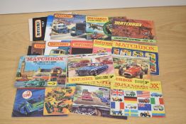 Nineteen Matchbox Catalogues, 1965 x2, 1966, 1967, 1968, 1969, 1970, 1971, 1972, 1973, 1974, 1978,