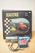 A 1960's Scalextric GP3 Set with two Cooper Racing Cars present along with two extra Cars, Bentley