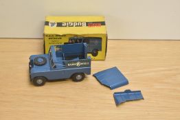 A Budgie die-cast, No 278 RAC Radio Rescue, in blue with Decals present, grey hubs and black