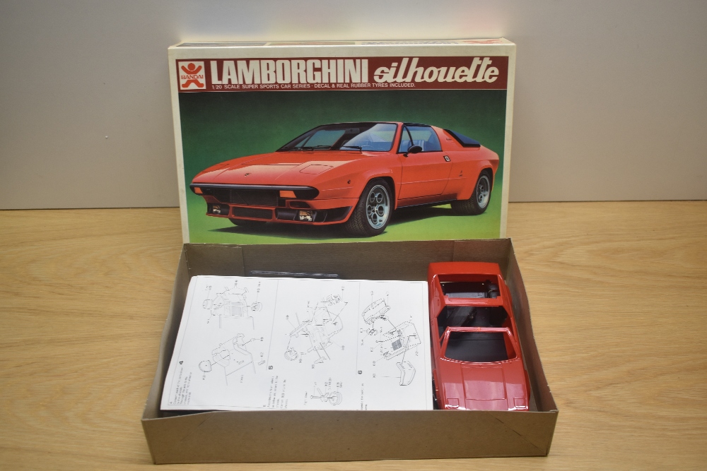 A Bandai 1:20 scale plastic kit, No 2 Lamborghini Silhouette, in original box - Image 2 of 2