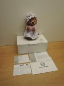 A modern Steiff 690259 Limited Edition Mrs Tiggy-Winkle Bear, 15/5000 with white tag, badge,