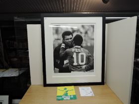 A Washington Green Fine Art Limited Edition Print, Pele, Pele & Ali, 89/95, bearing pencil