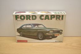 A Bandai 1:20 scale plastic kit, No 4 Ford Capri, in original box