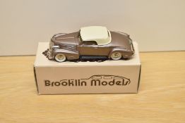 A Brooklin Models 1:43 scale die-cast, No 14 1940 Cadillac V 16 Convertible, in original box with