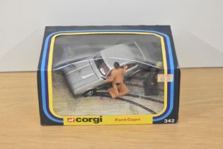 A Corgi die-cast, 342 Ford Capri The Professionals, in original window display box with inner card