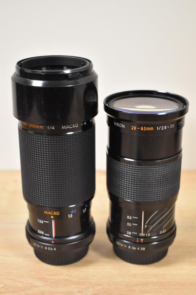 Two Kiron MC Macro lenses, 1:4 80-200mm and 1:2,8-3,8 28-85mm - Image 2 of 3