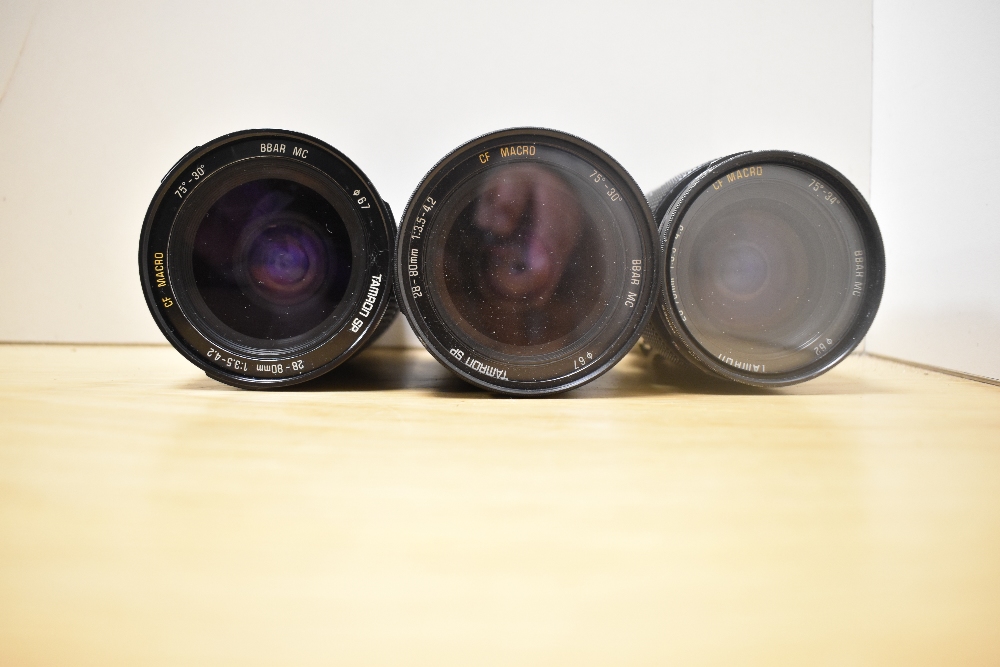 Nine Tamron lenses. Three 1:3,5-4,5 28-70mm, four CF Macro 1:3,5-4,5 28-70mm and three SP CF Macro - Image 7 of 7