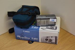 A boxed Canon Powershot S40