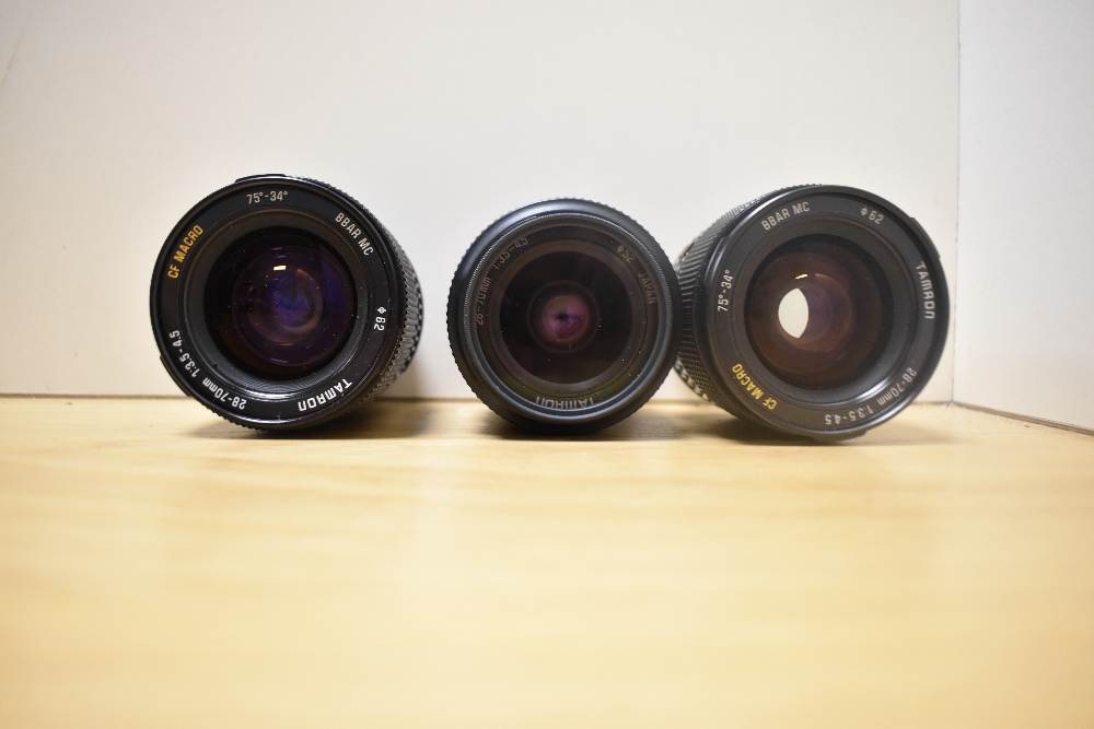 Nine Tamron lenses. Three 1:3,5-4,5 28-70mm, four CF Macro 1:3,5-4,5 28-70mm and three SP CF Macro - Image 5 of 7