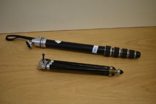 A Monopod and a small tripod