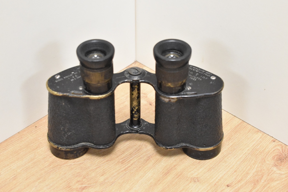 A pair of Bino Prism No2 MkII x 6 binoculars marked Calcutta 1945