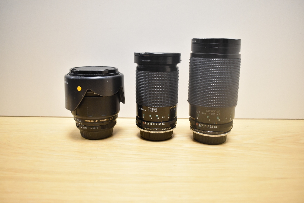 Eight Tamron lenses. A 1:3,5-4,5 35-135mm, a Tele Macro 1:3,5-4,2 35-135mm, a SP 1:3,5-4,2 35-210mm, - Image 4 of 5