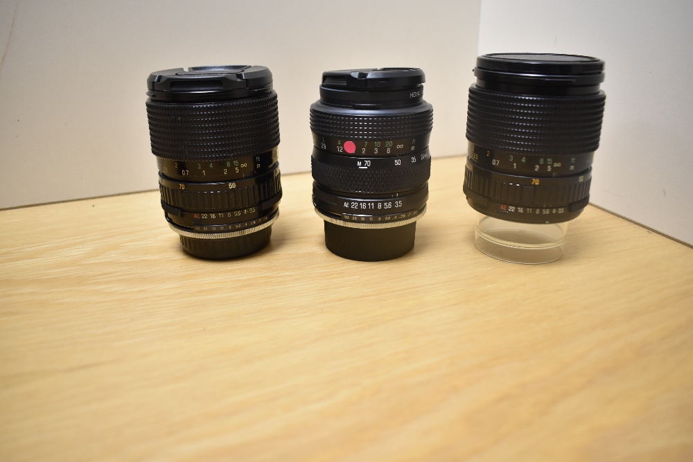 Nine Tamron lenses. Three 1:3,5-4,5 28-70mm, four CF Macro 1:3,5-4,5 28-70mm and three SP CF Macro - Image 4 of 7