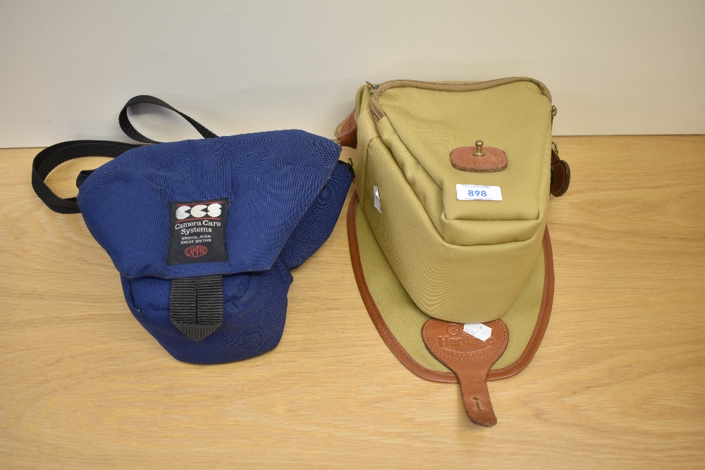 Two camera bags including Heritage