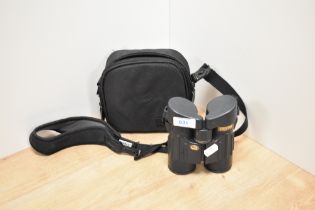 A pair of Steiner, Germany close focus binoculars in a soft case