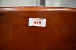 A modern mahogany bow front chest of two over three drawers, dimensions approx. W110 H110 D56cm