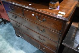 A 19th Century mahogany chest of two over three drawers, approx dimensions W101, D49, H86cm